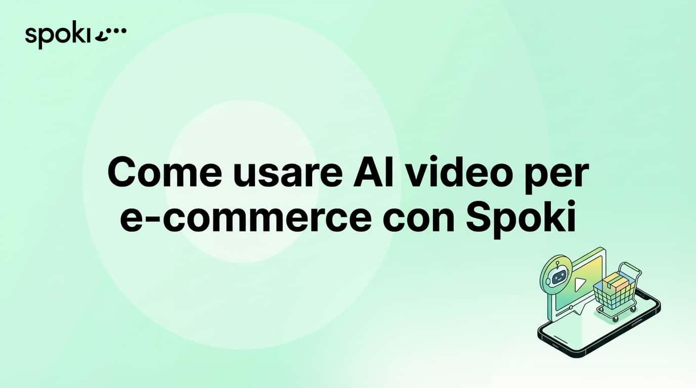 Come usare AI video per e-commerce con Spoki