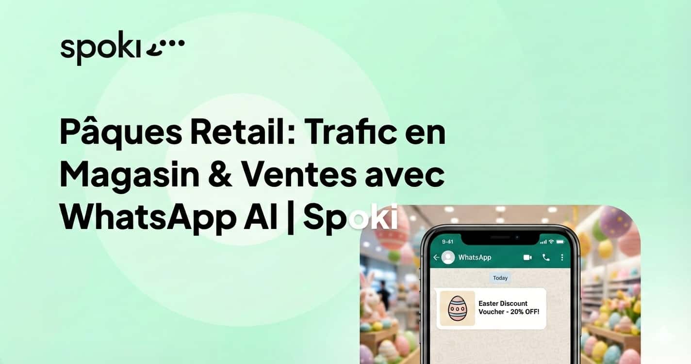 Pâques Retail: Trafic en Magasin & Ventes avec WhatsApp AI | Spoki
