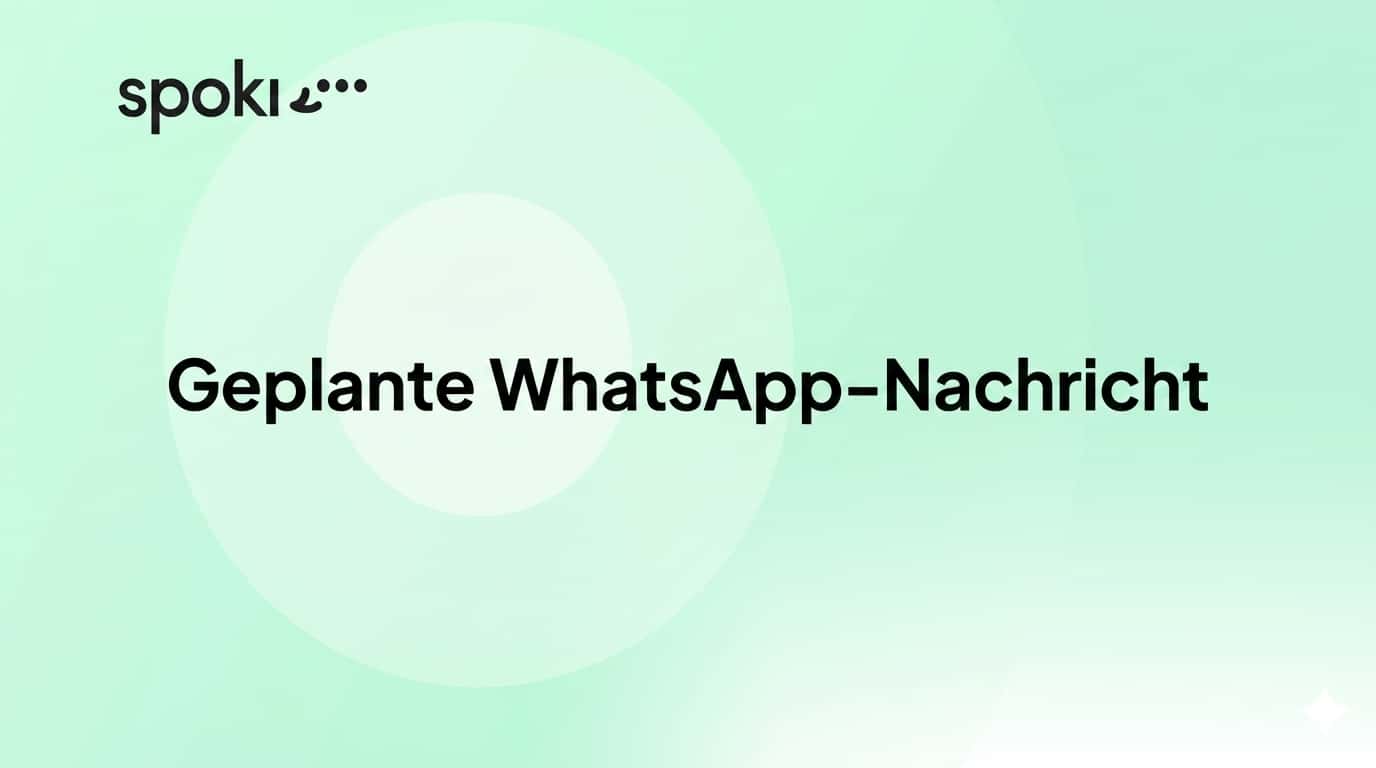 Geplante WhatsApp-Nachricht