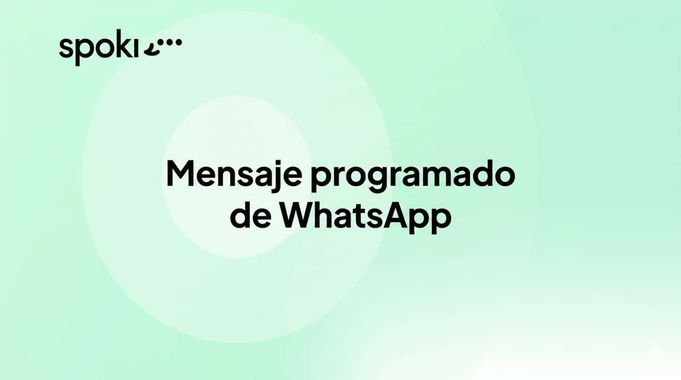 Mensaje programado de WhatsApp