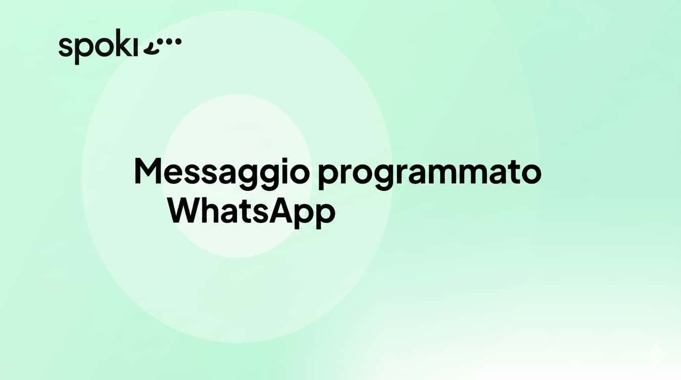 Messaggio programmato WhatsApp