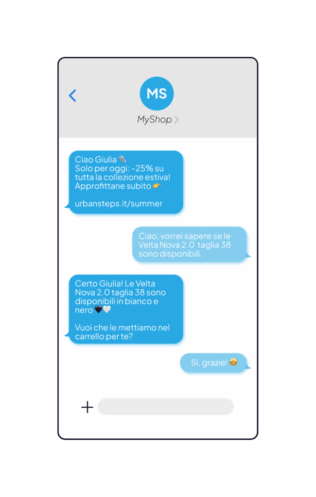 SMS Chat Interface