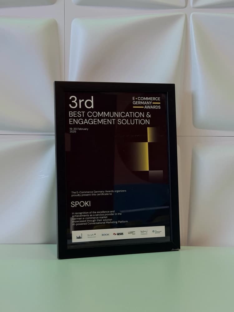 E-Commerce Germany Awards: 3rd place, Best Communication & Engagement Solution