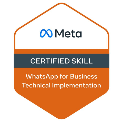 Selo Meta Certified Skill: WhatsApp for Business Technical Implementation