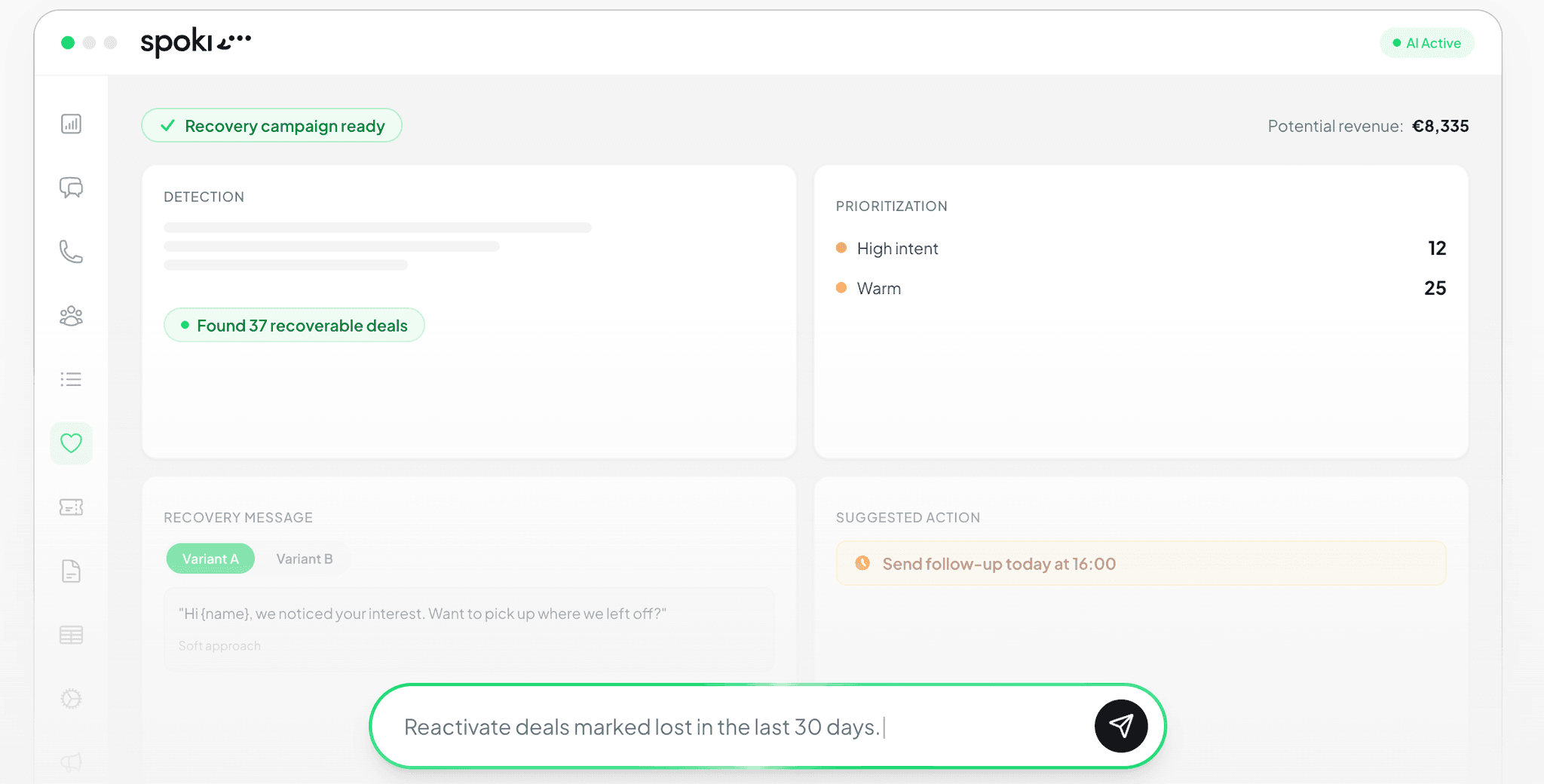 Spoki platform — campaigns, inbox and automations