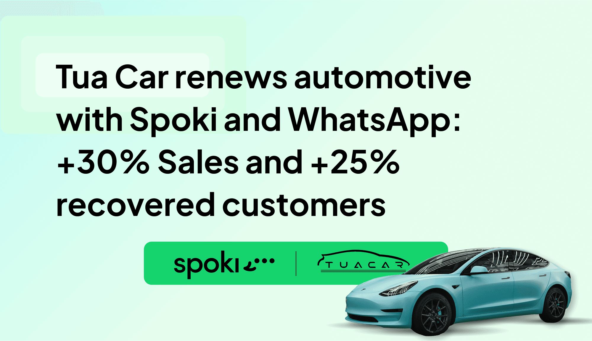 TuaCar révolutionne le marché automobile avec Spoki et WhatsApp : +30% de ventes et +25% de clients récupérés