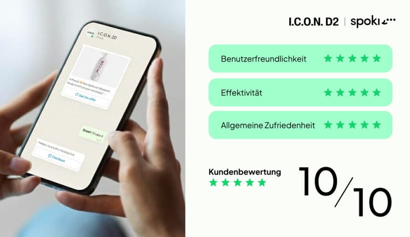 Wie I.C.O.N. D2 seinen Online-Umsatz mit WhatsApp Marketing dank Spoki gesteigert hat