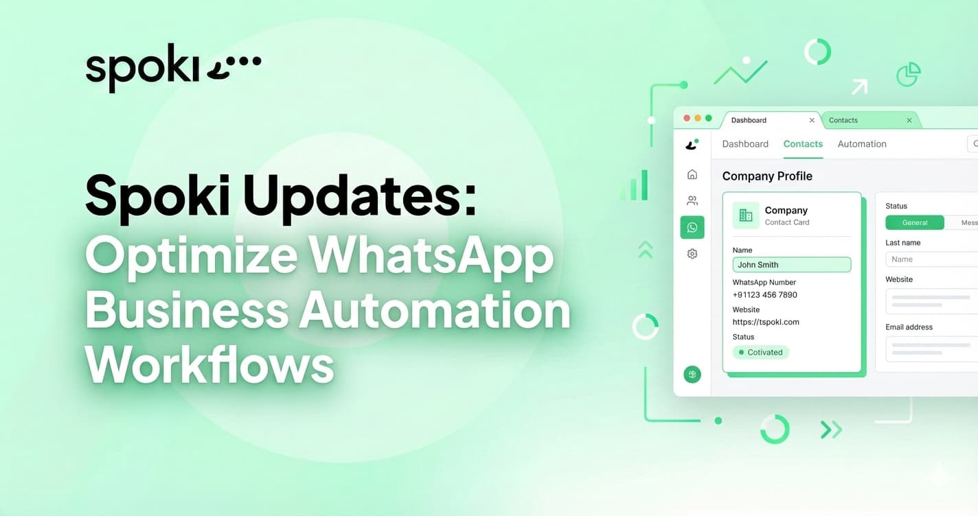 Atualizações Spoki: Otimize Automação WhatsApp Business | Spoki