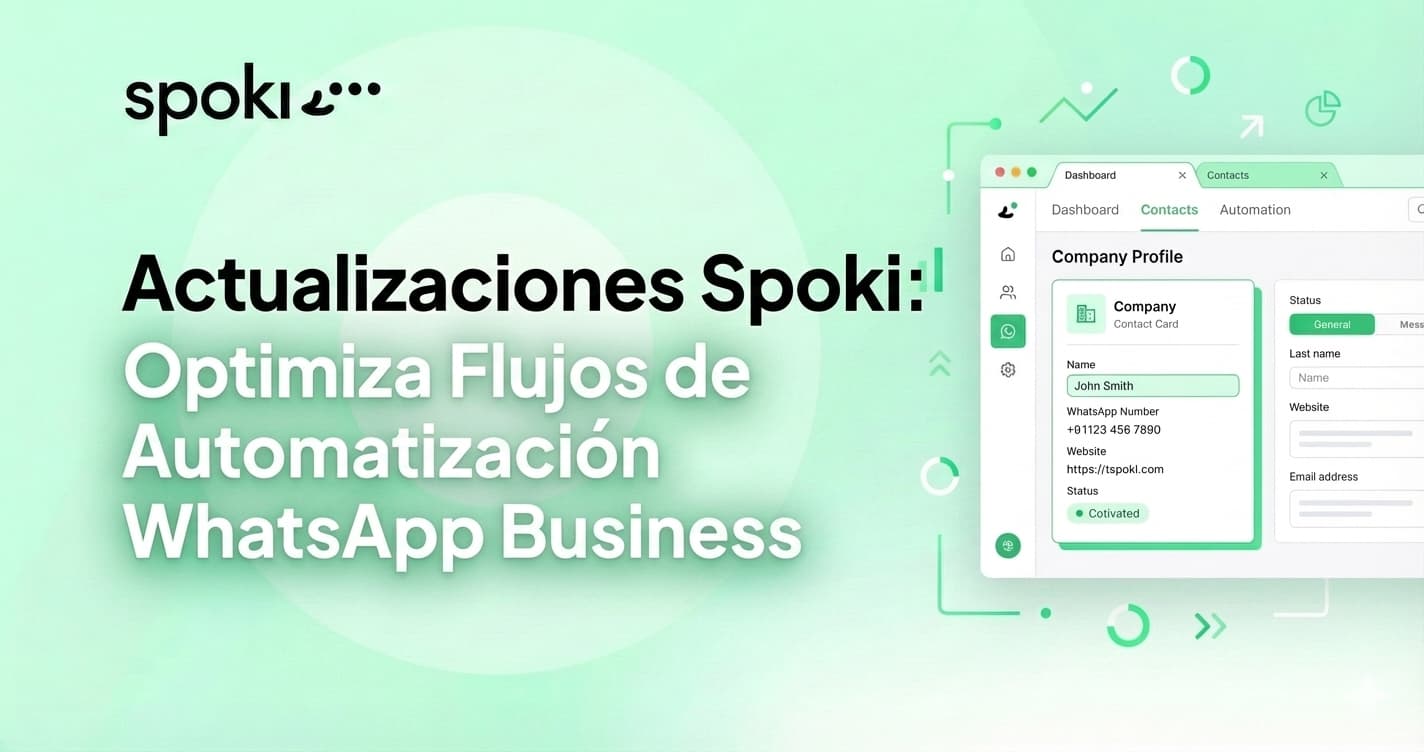 Actualizaciones Spoki: Optimiza Flujos de Automatización WhatsApp Business