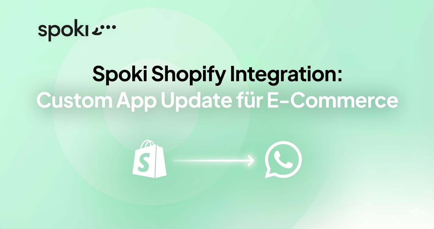 Spoki Shopify Integration: Custom App Update für E-Commerce