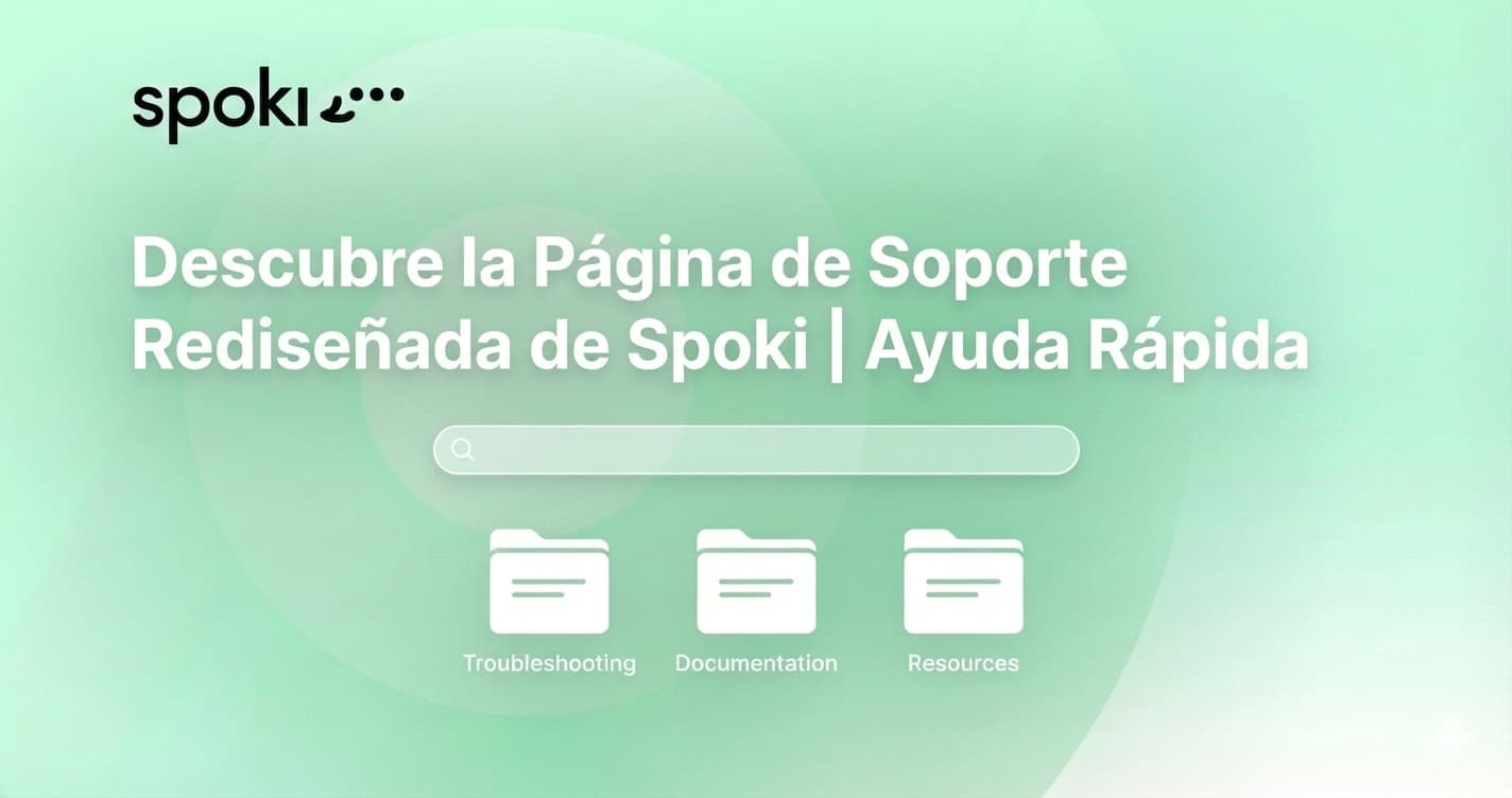 Descubre la Página de Soporte Rediseñada de Spoki | Ayuda Rápida