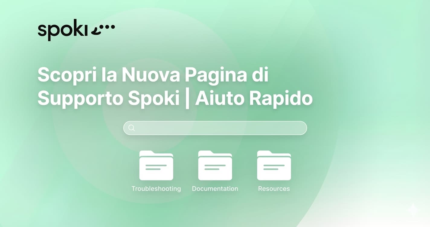 Scopri la Nuova Pagina di Supporto Spoki | Aiuto Rapido