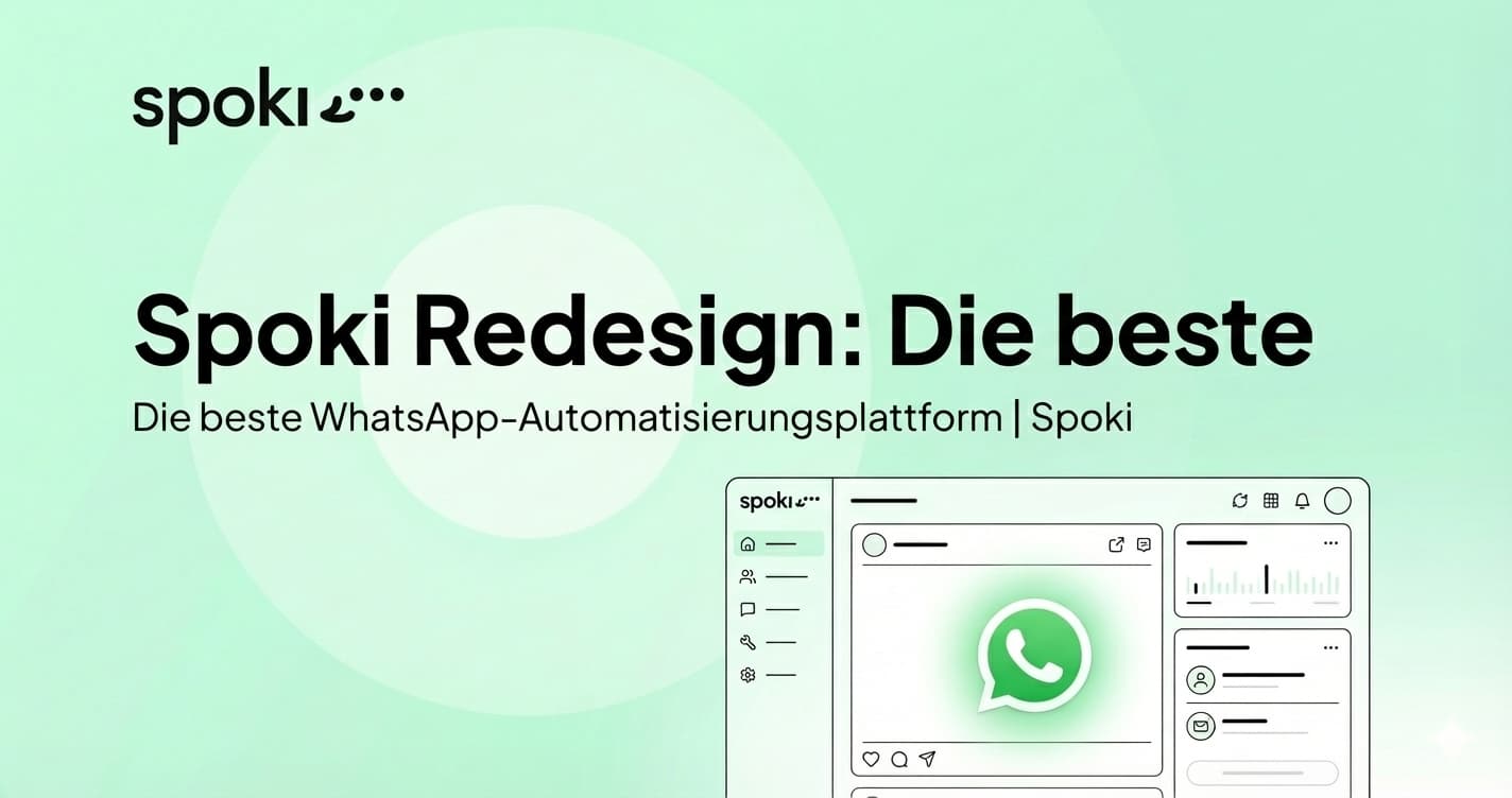Spoki Redesign: Die beste WhatsApp-Automatisierungsplattform | Spoki