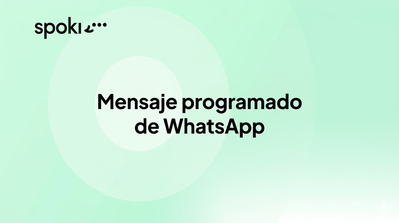 Mensaje programado de WhatsApp