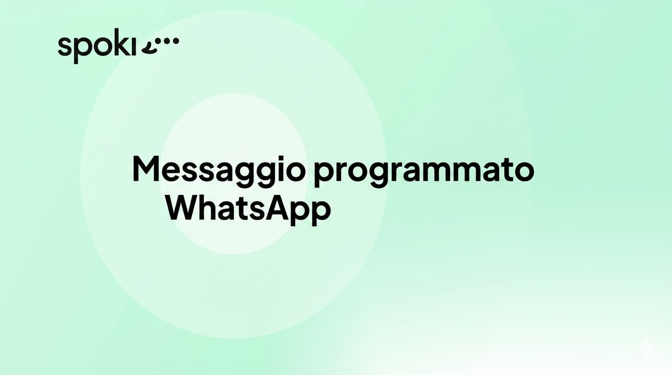 Messaggio programmato WhatsApp