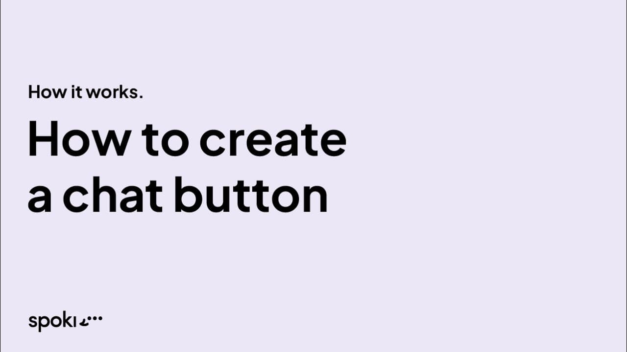Come creare un pulsante fisso di chat con Spoki (Floating Button)