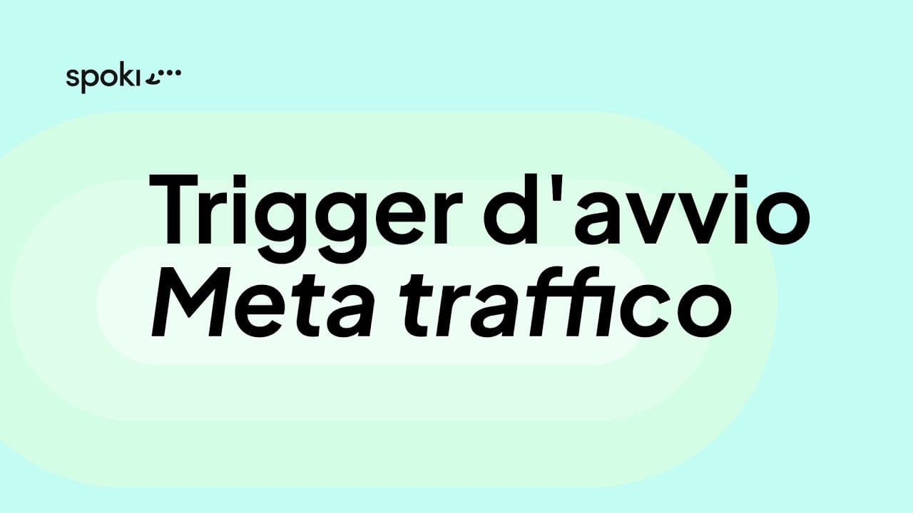 Trigger d'avvio Meta traffico