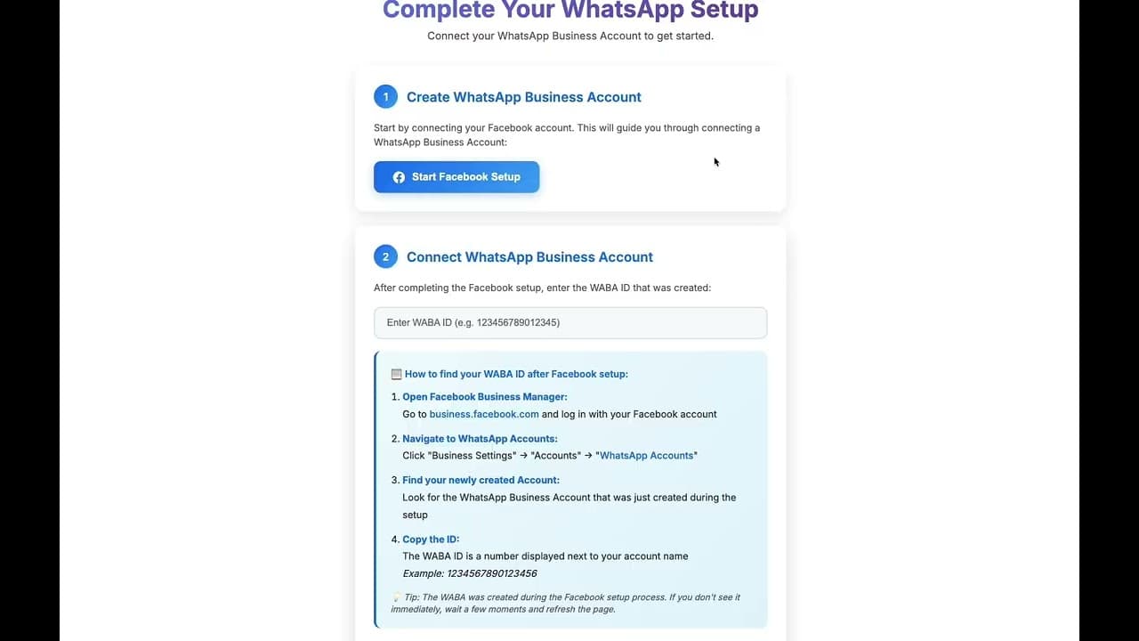 How to get WABA From Meta