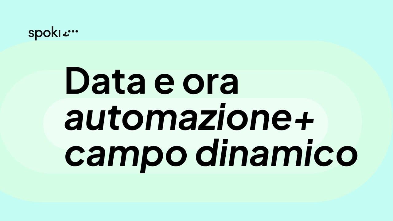 Data e ora automazione + campo dinamico