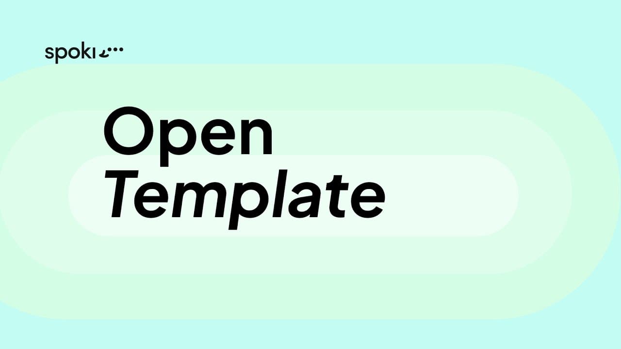 Open template