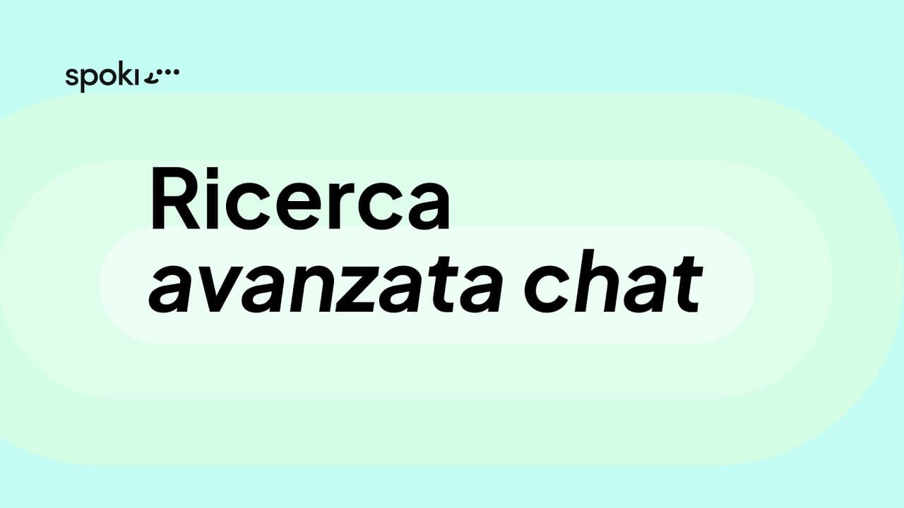 Ricerca avanzata chat