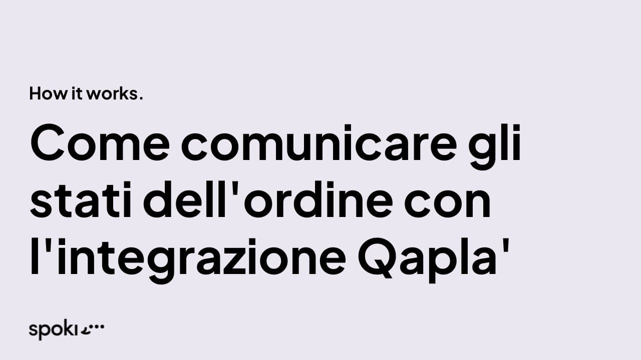 Invia messaggi WhatsApp da Qapla' grazie a Spoki | Integrazioni