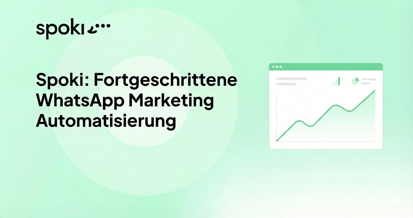 Spoki: Fortgeschrittene WhatsApp Marketing Automatisierung