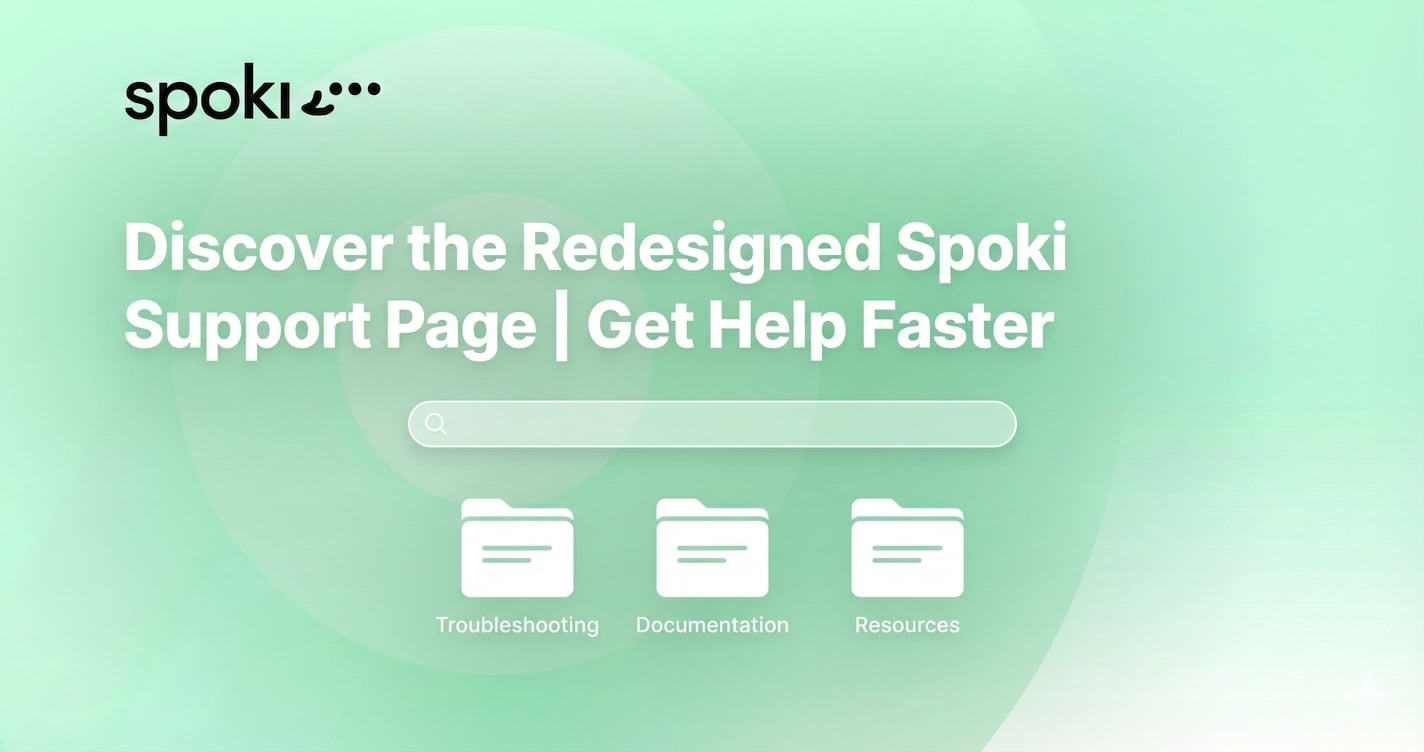 Discover the Redesigned Spoki Support Page | Get Help Faster
