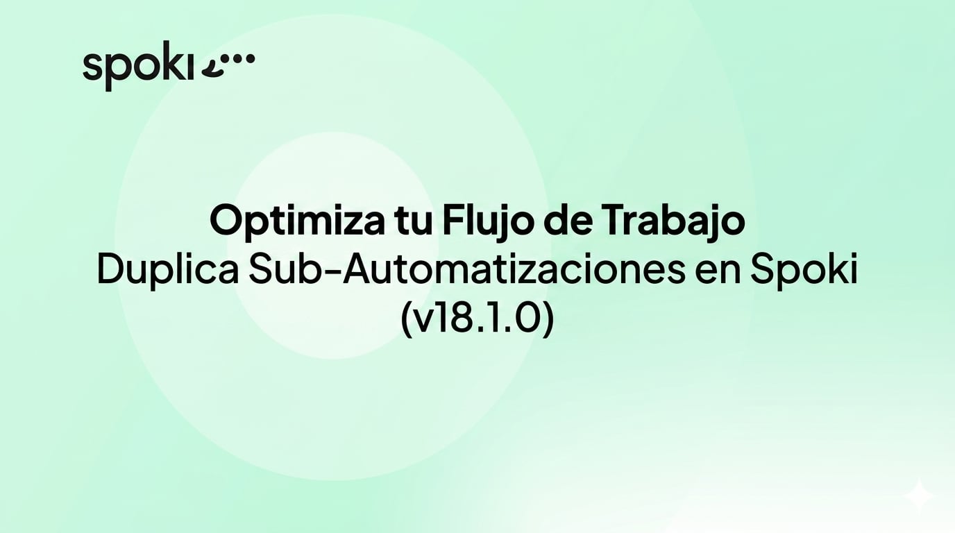Optimiza tu Flujo de Trabajo: Duplica Sub-Automatizaciones en Spoki (v18.1.0)