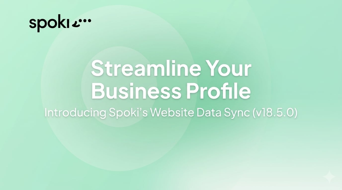Streamline Your Business Profile: Introducing Spoki's Website Data Sync (v18.5.0)