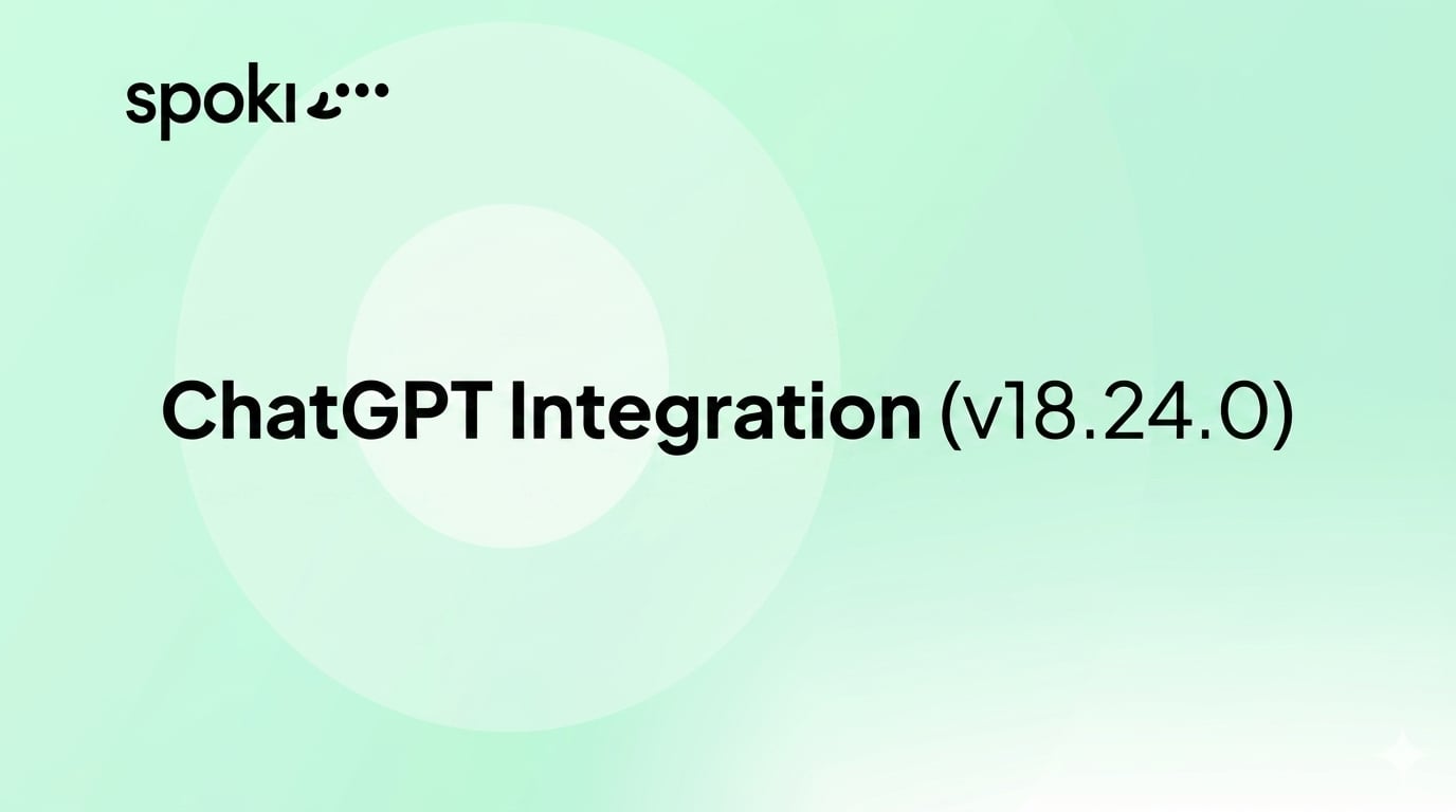 ChatGPT Integration (v18.24.0)