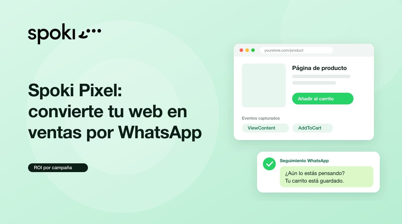 Spoki Pixel: qué es, cómo funciona y cómo convertir tu web en ventas por WhatsApp