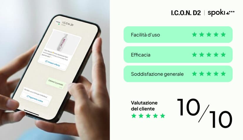 Come I.C.O.N. D2 ha aumentato le vendite online grazie a WhatsApp Marketing con Spoki