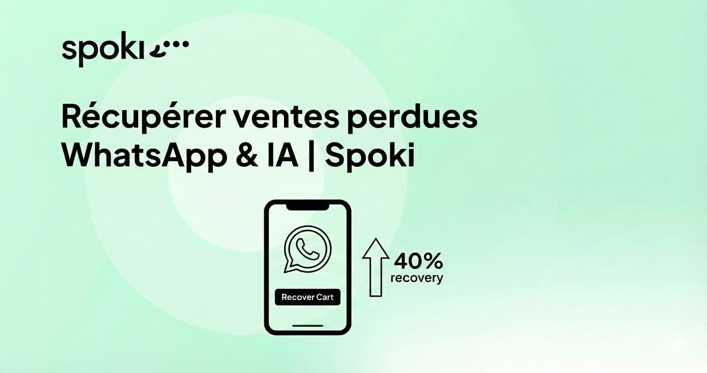 Récupérer ventes perdues WhatsApp & IA | Spoki
