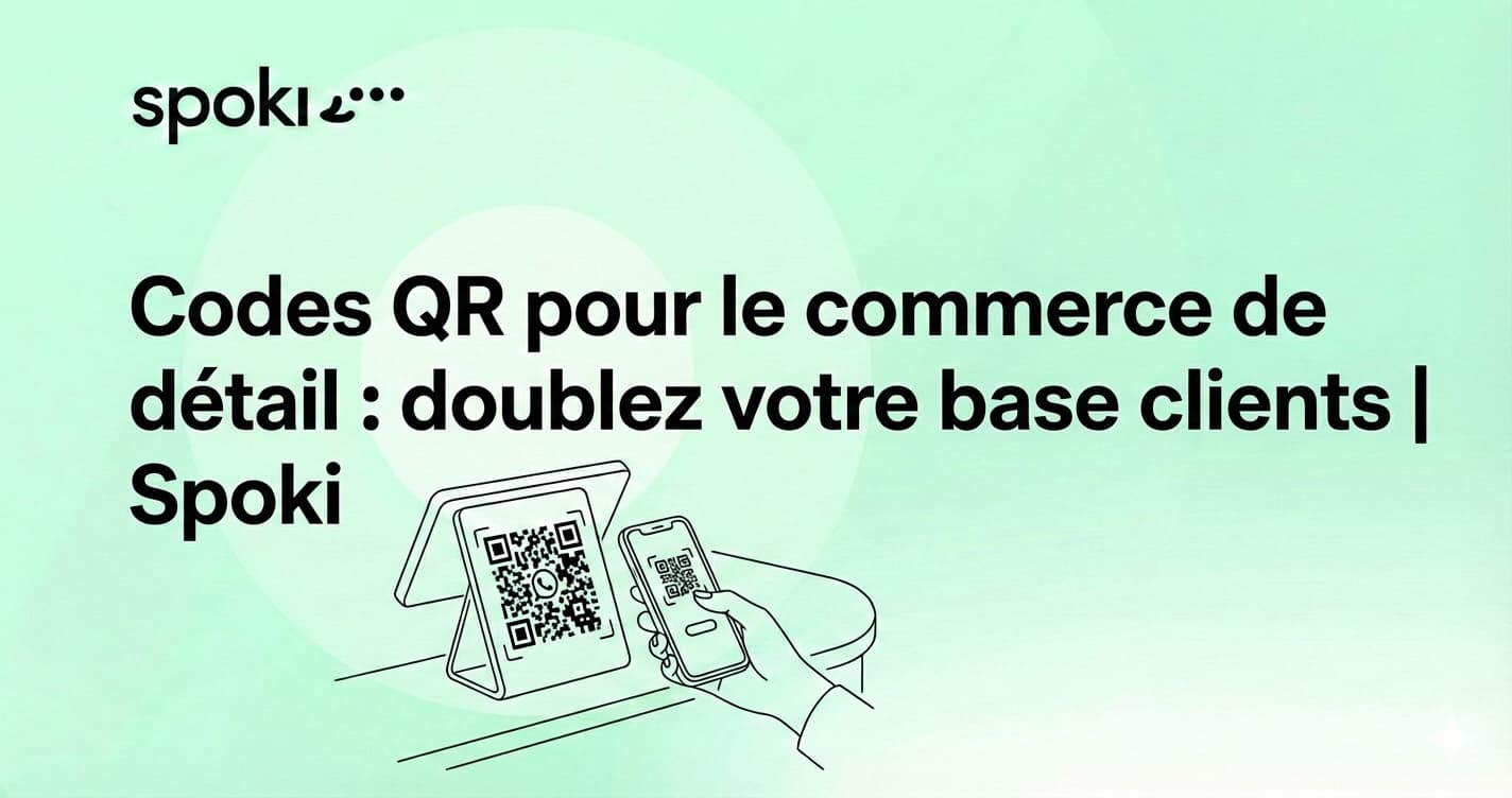Codes QR pour le commerce de détail : doublez votre base clients | Spoki