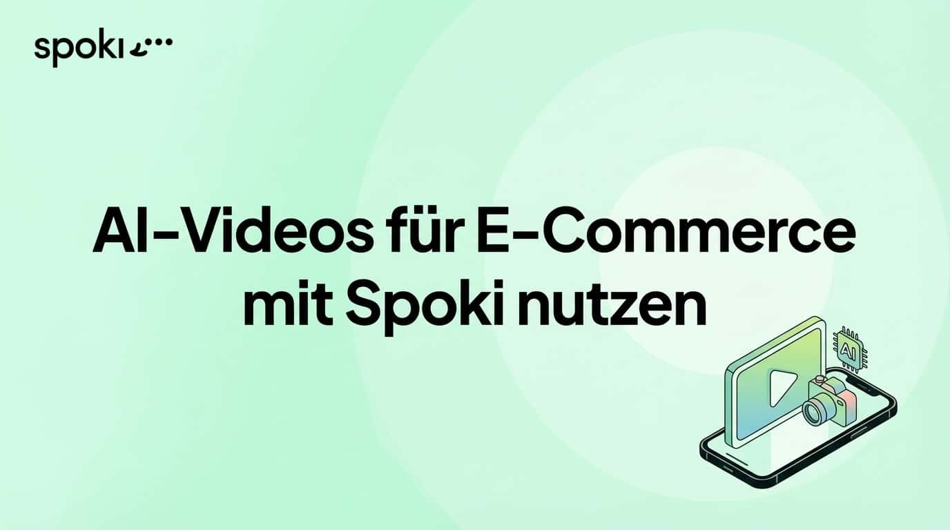 AI-Videos für E-Commerce mit Spoki nutzen