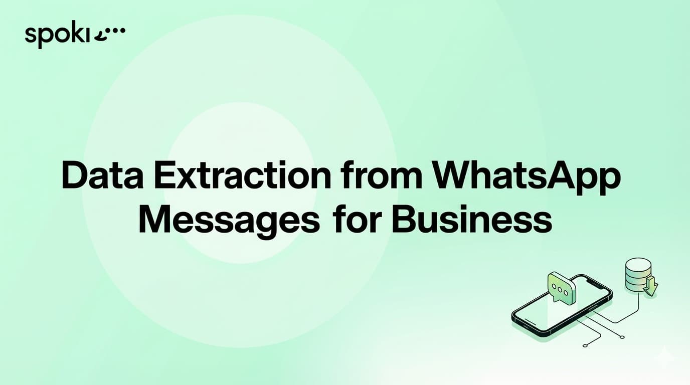Data Extraction from WhatsApp Messages for Business