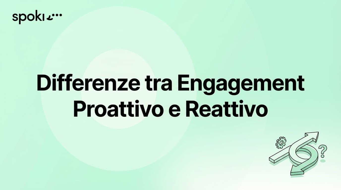 Differenze tra Engagement Proattivo e Reattivo