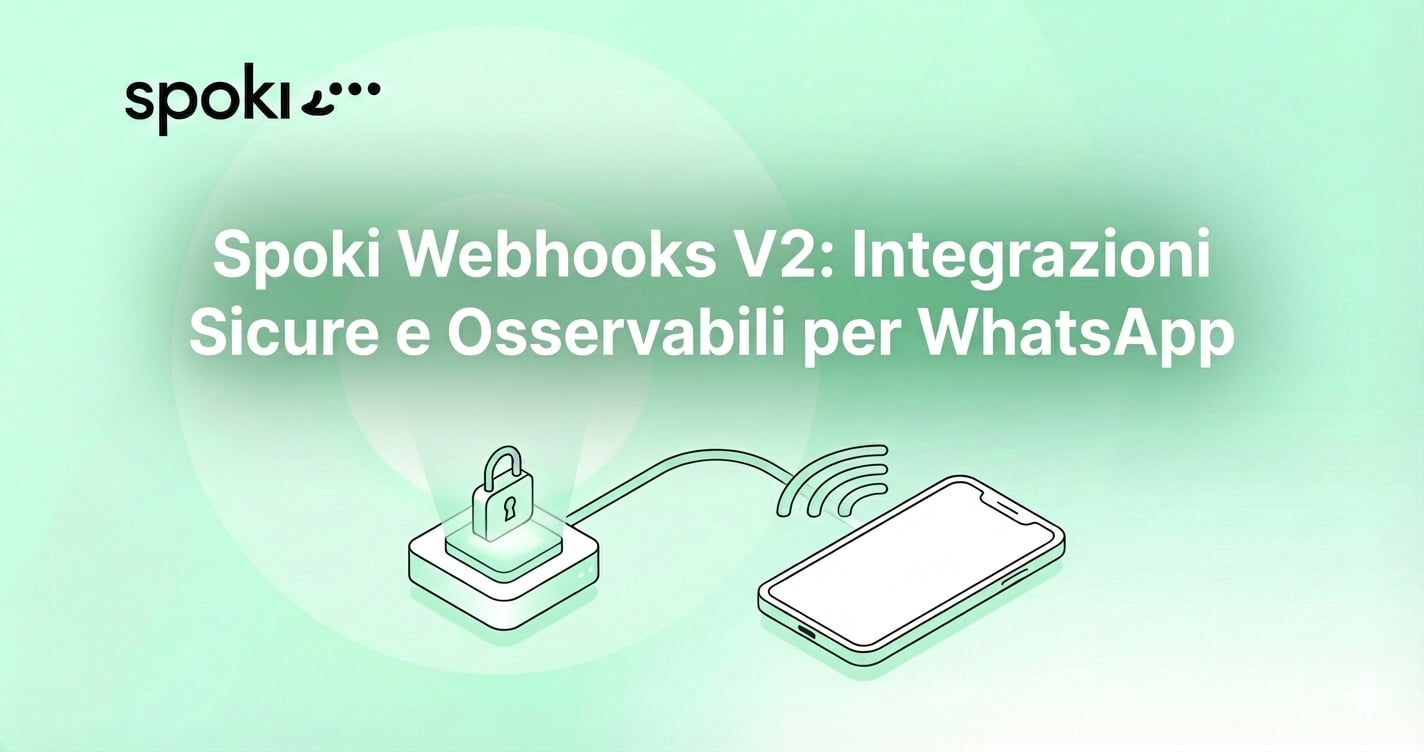 Spoki Webhooks V2: Integrazioni Sicure e Osservabili per WhatsApp