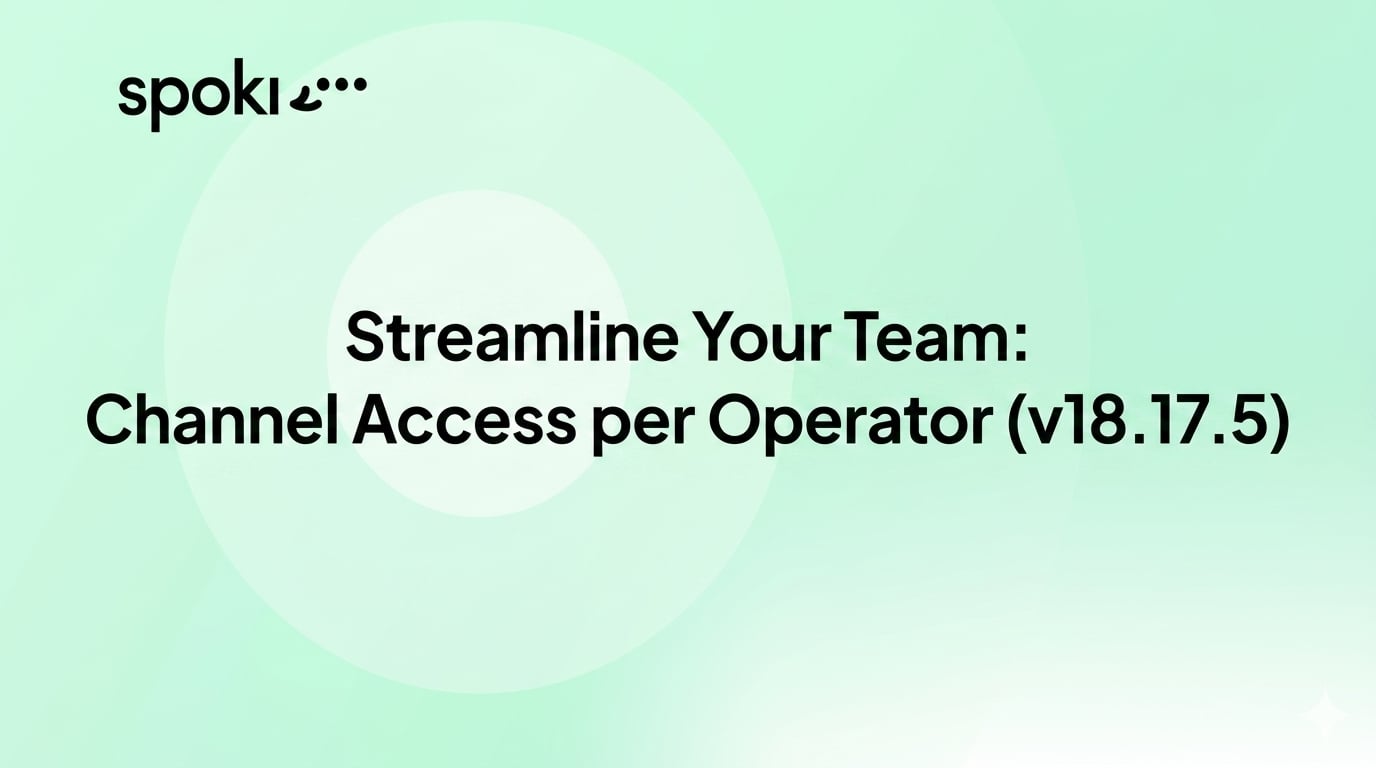 Streamline Your Team: Channel Access per Operator (v18.17.5)