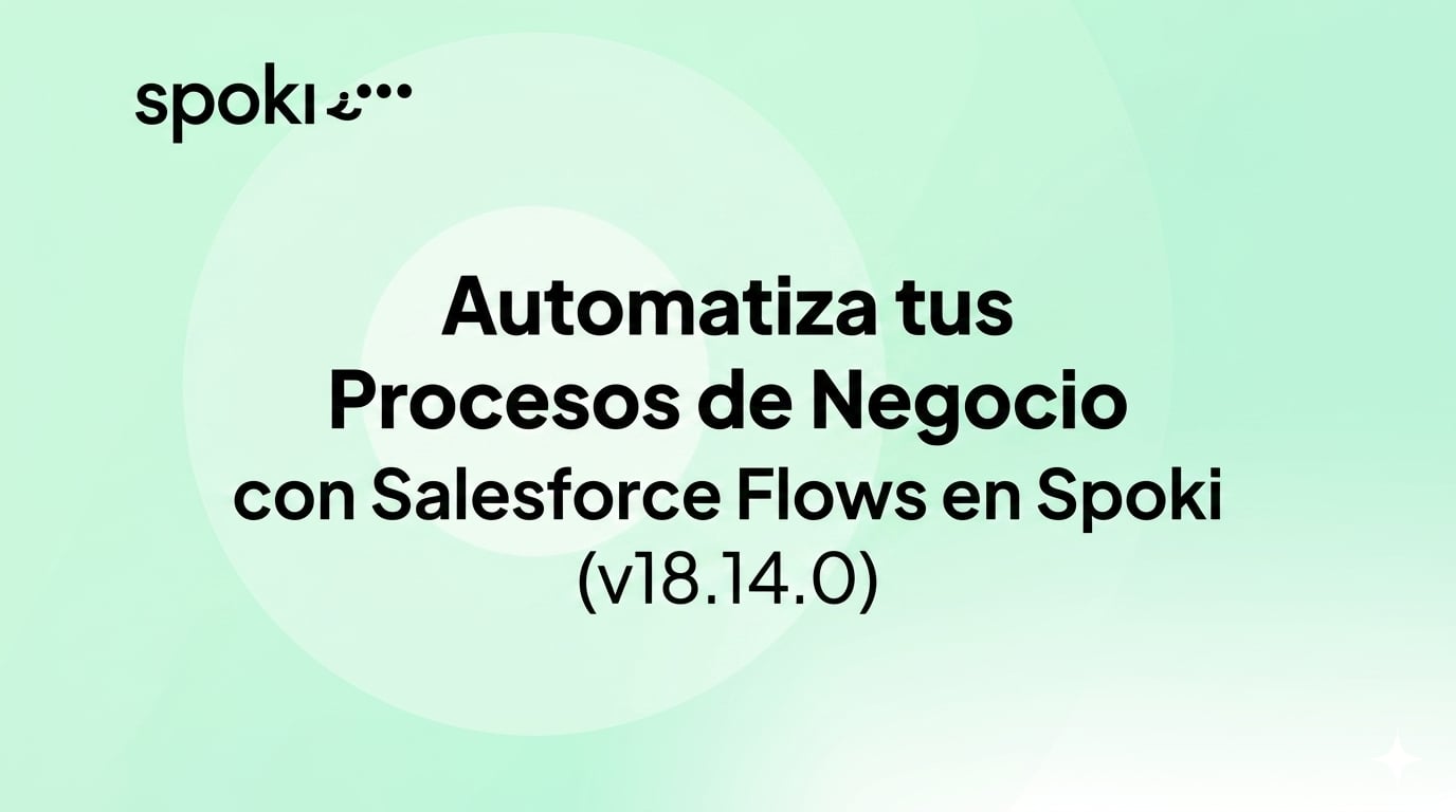 Automatiza tus Procesos de Negocio con Salesforce Flows en Spoki (v18.14.0)