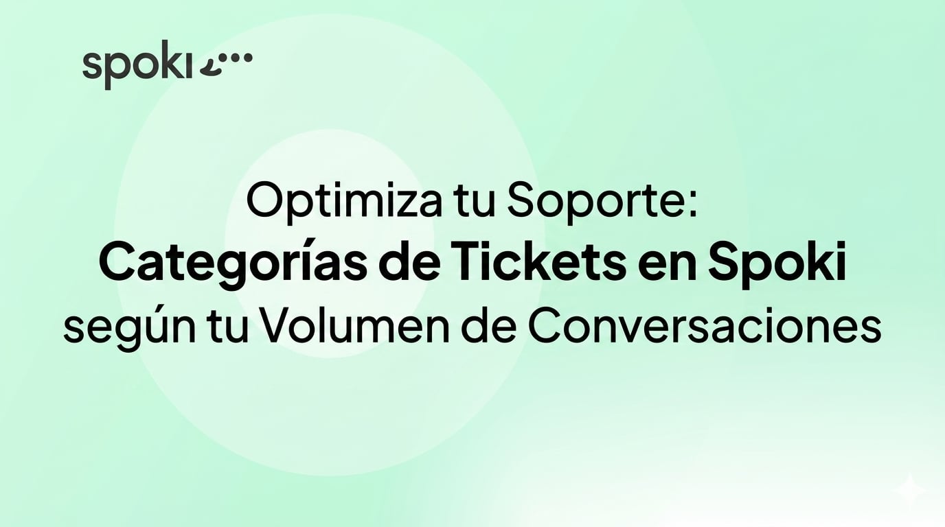 Optimiza tu Soporte: Categorías de Tickets en Spoki según tu Volumen de Conversaciones