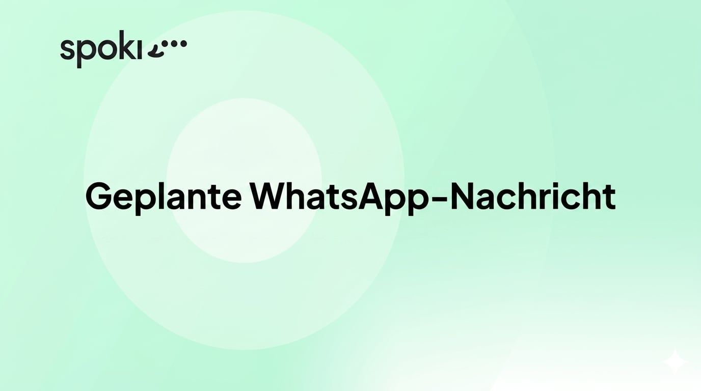 Geplante WhatsApp-Nachricht