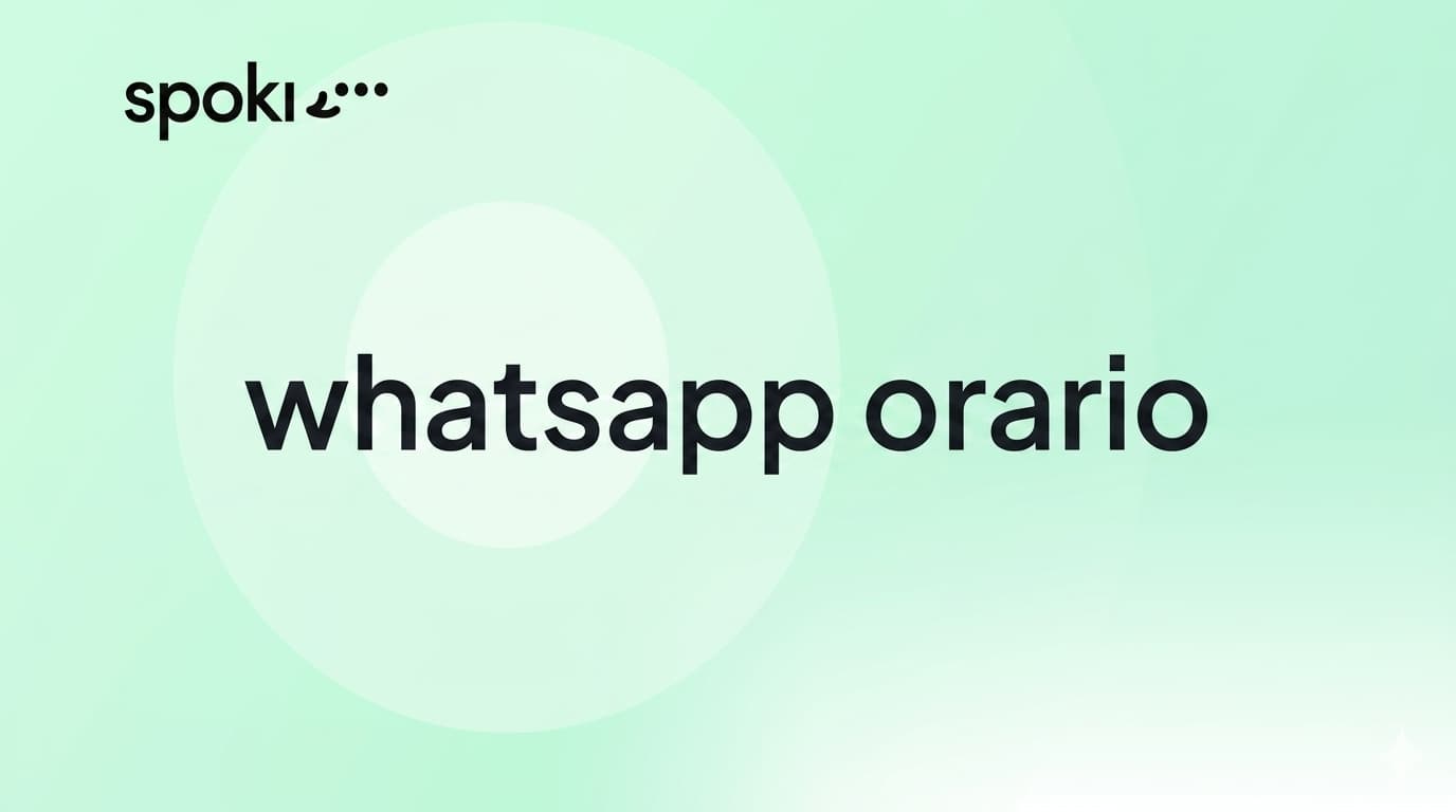 whatsapp orario
