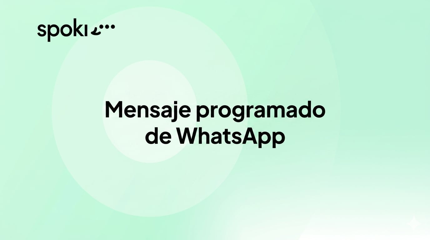 Mensaje programado de WhatsApp