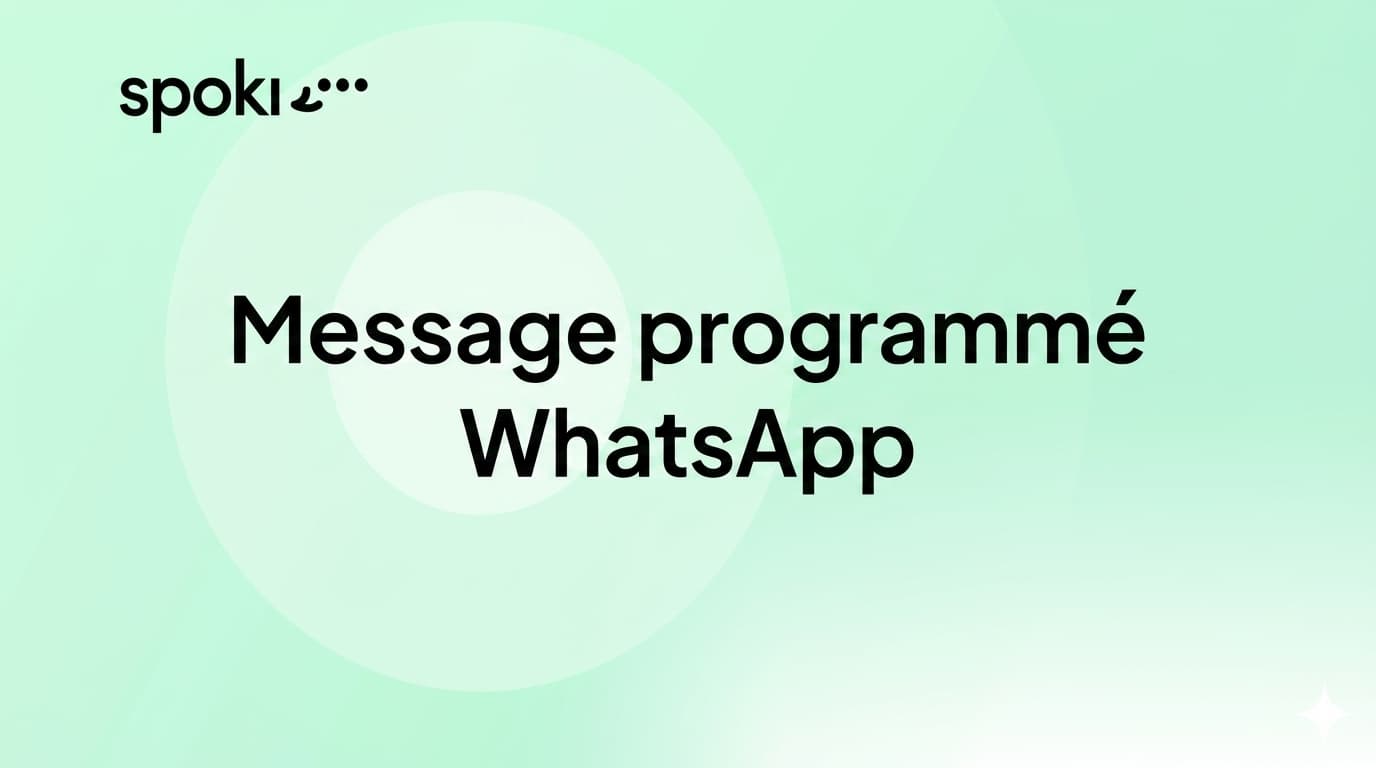 Message programmé WhatsApp