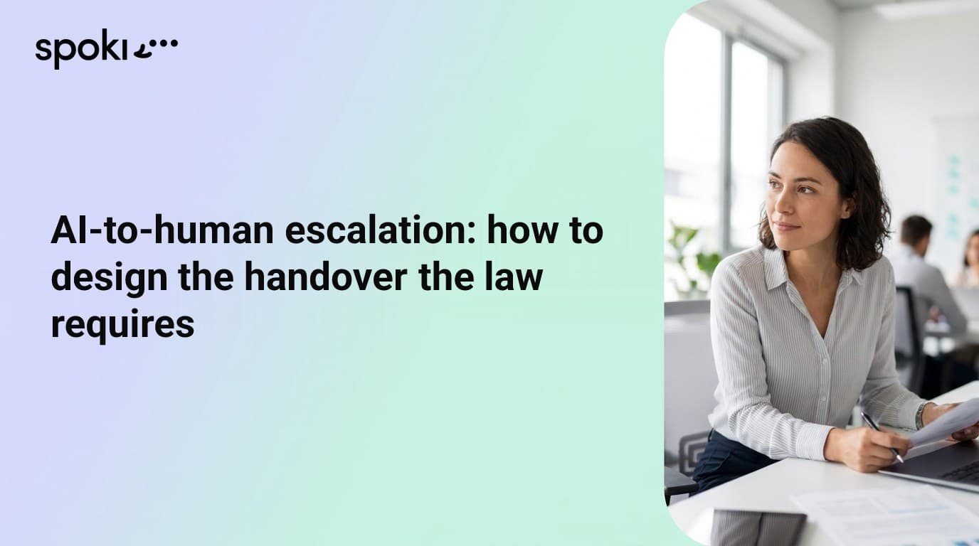 AI-to-human escalation: how to design the handover the law requires